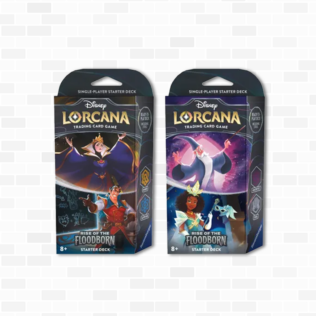 lorcana cards floodborn Lorcana: Rise of the Starter Deck (Set of 2) Disney Lorcana Cards Bulk online-hidden:validCandidate or legendary rarity Deck:Amber & Amethyst