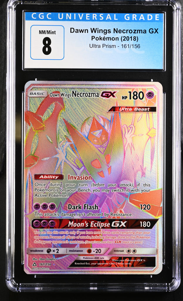 necrozma pokemon card gx 2018 Ultra Prism Dawn Wings 161/156 CGC 8 Dragon Tempest MTG - [Psychic]2 Expansion Set:Phantasmal Flames - Single pack produit:single