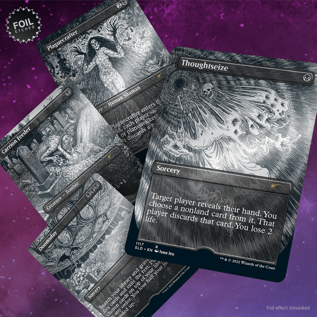 MTG Secret Lair Junji ito 日本語 foil　4封セット Secret Lair: Drop Series - Special Guest (Junji Ito - Foil Etched Edit
