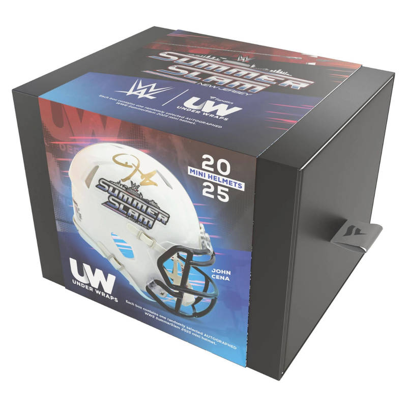 2025 Fanatics WWE Under Wraps Summerslam Autographed Mini Helmet