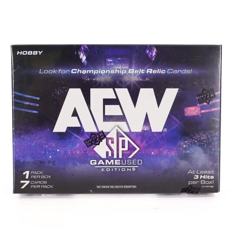 2025 Upper Deck AEW SP Game Used Wrestling Hobby Box