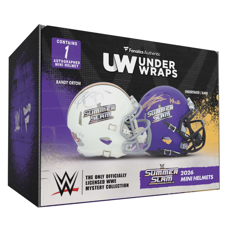 2026 Fanatics WWE Under Wraps Summerslam Autographed Mini Helmet Box