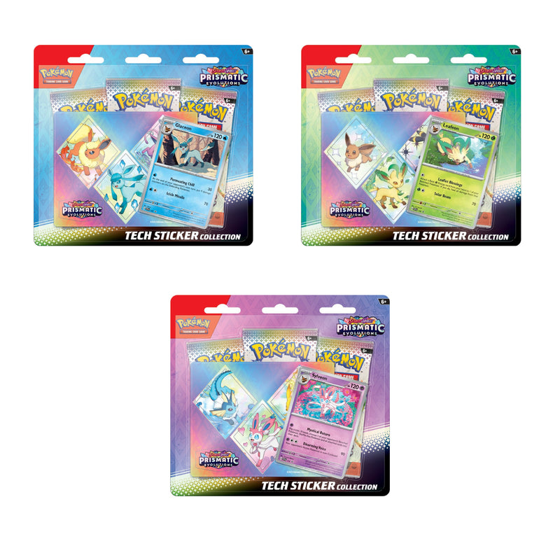 Scarlet & Violet: Prismatic Evolutions Tech Sticker Collection [Set of 3]