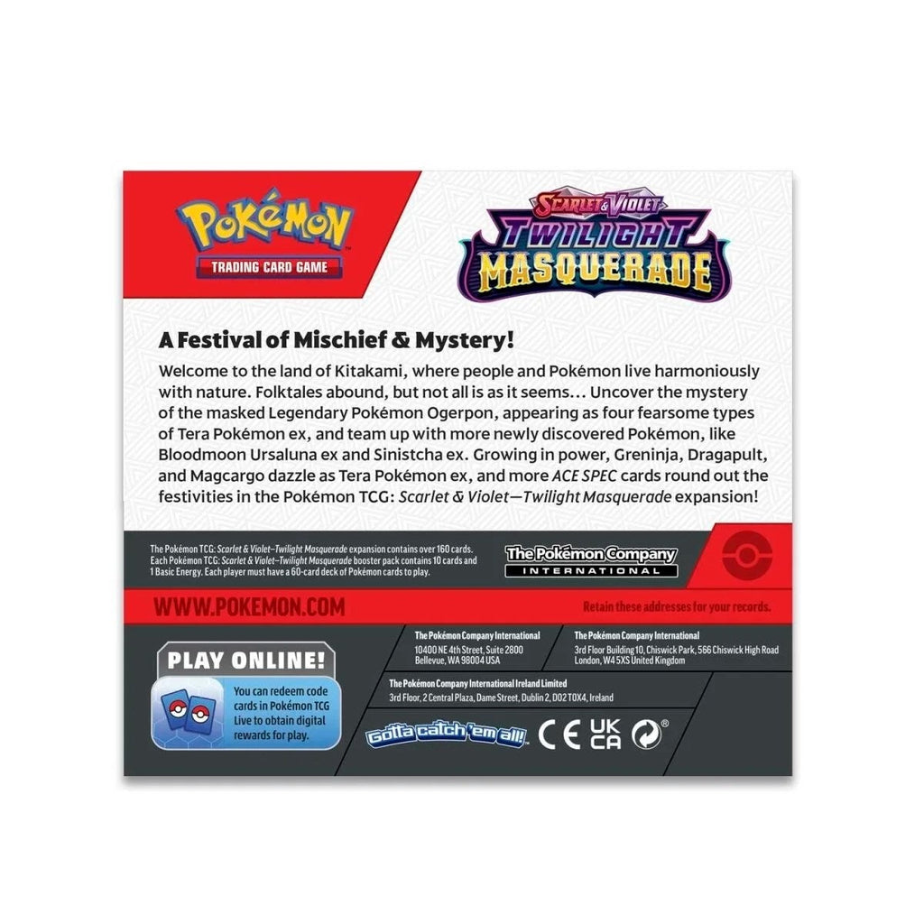 scarlet & violet twilight masquerade booster box Amazon.com: Pokmon TCG: Scarlet & Violet-Twilight Masquerade Booster Display Box : Toys & Games