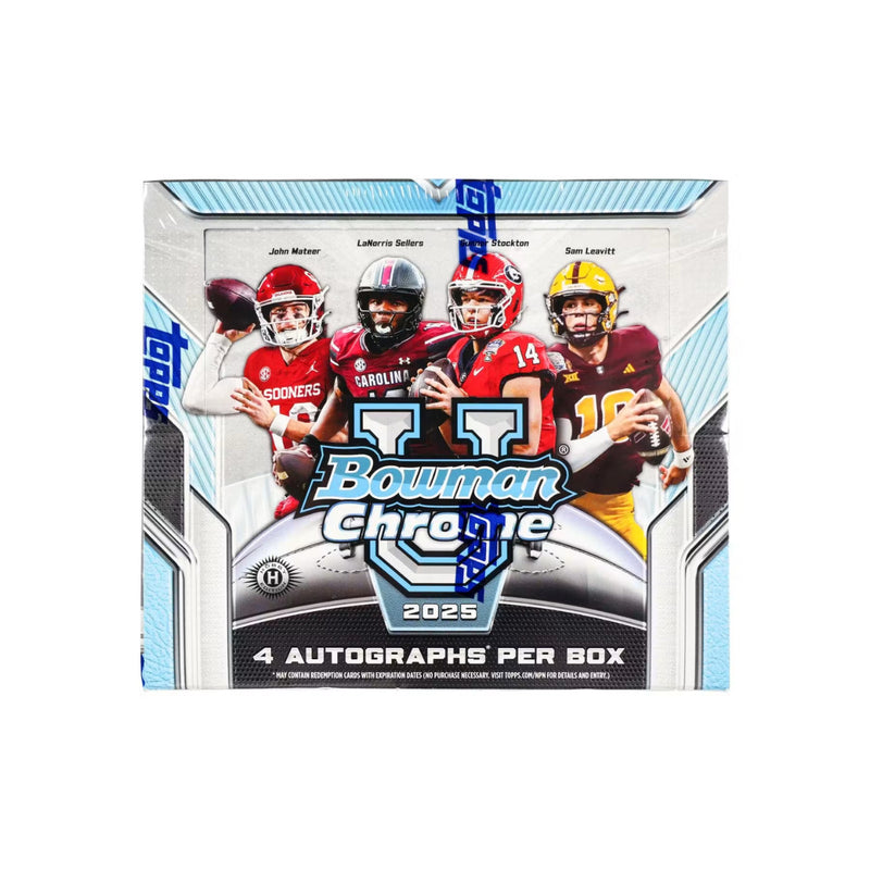 2025 Bowman Chrome University Football Hobby Jumbo Box