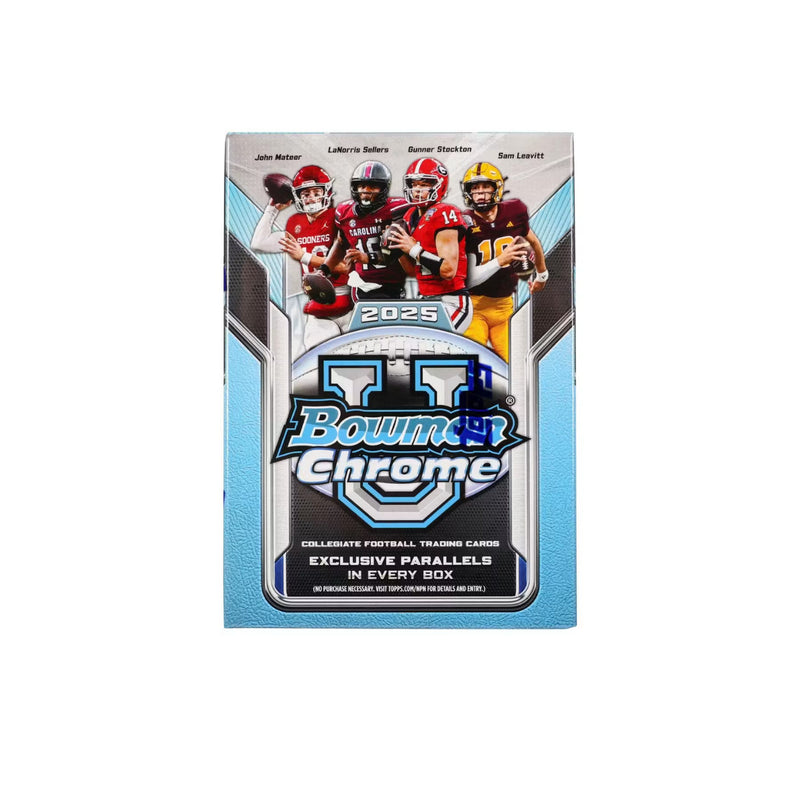 2025 Bowman University Chrome Football Blaster Box