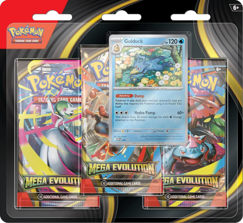 Scarlet & Violet: Mega Evolution - 3 Pack Blister (Set of 2)