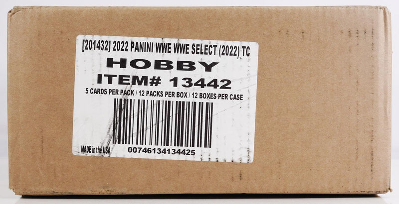 2022 Panini Select WWE Wrestling Hobby 12-Box Case
