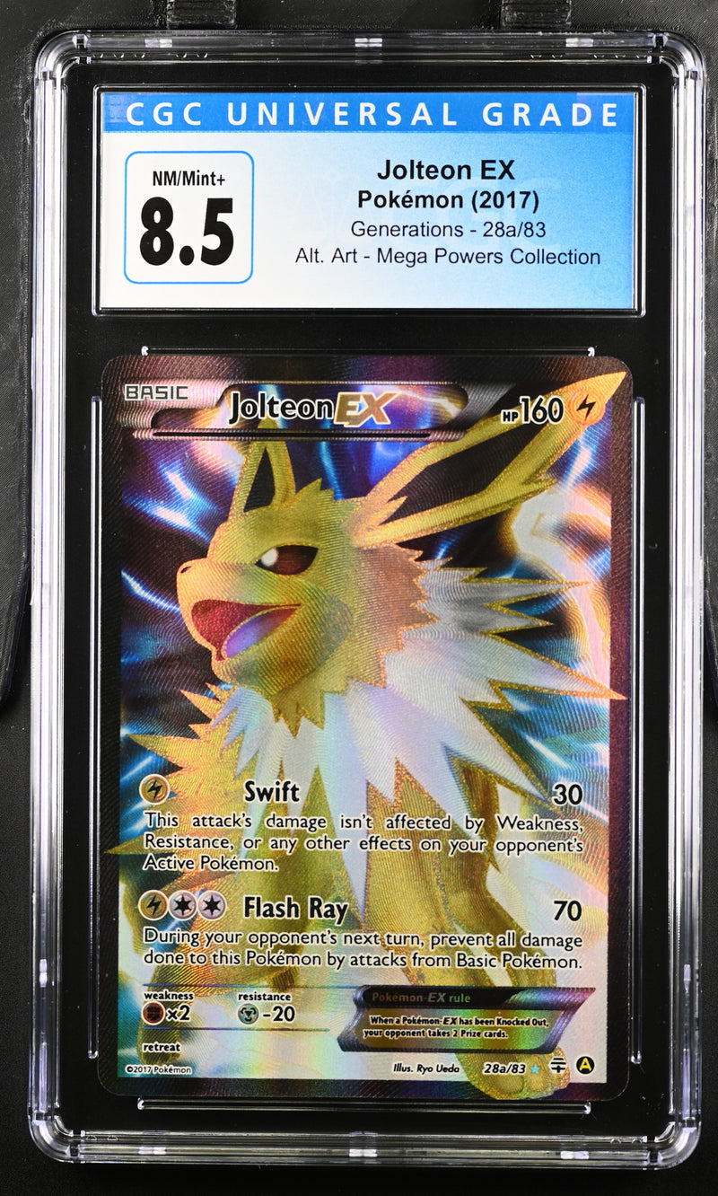 2017 Pokemon Generations Jolteon EX 28a/83 Alt. Art CGC 8.5