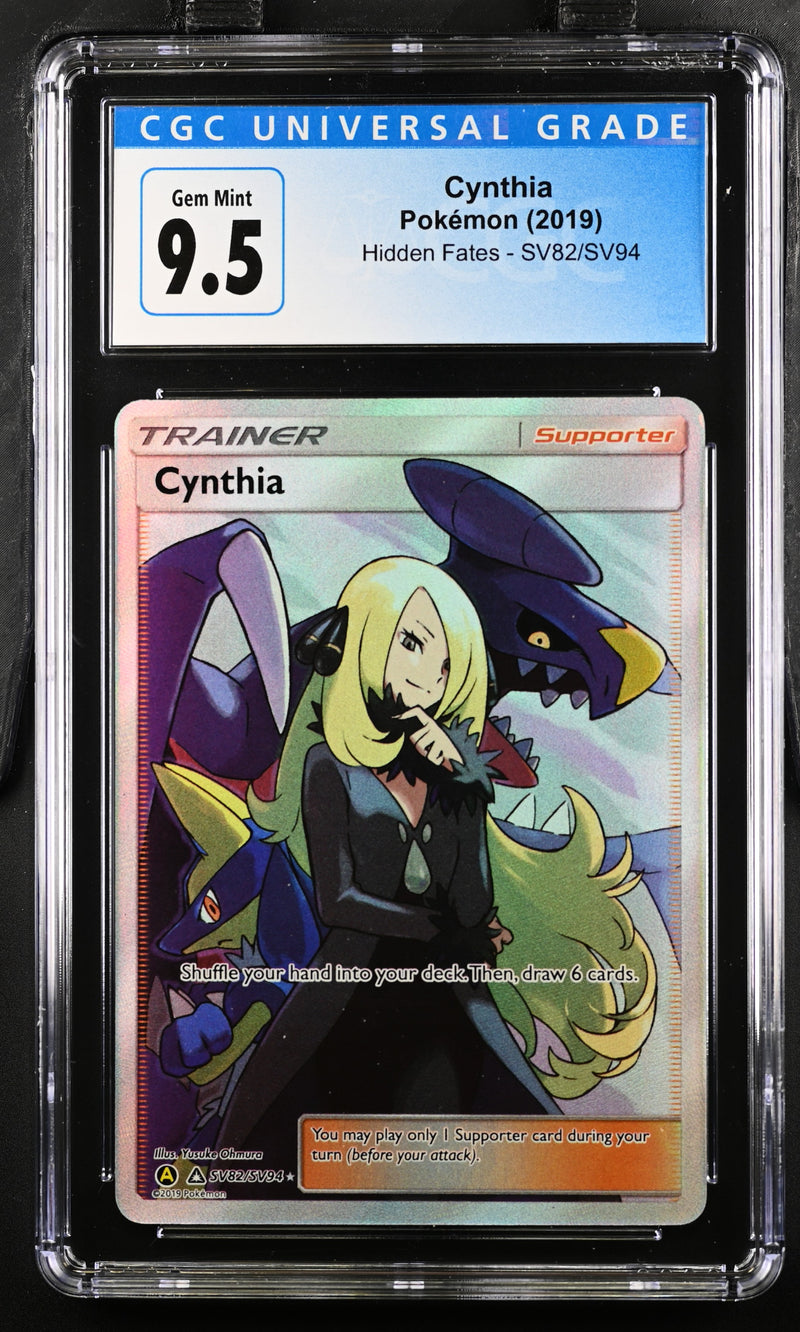 2019 Pokemon Hidden Fates Cynthia SV82/SV94 CGC 10