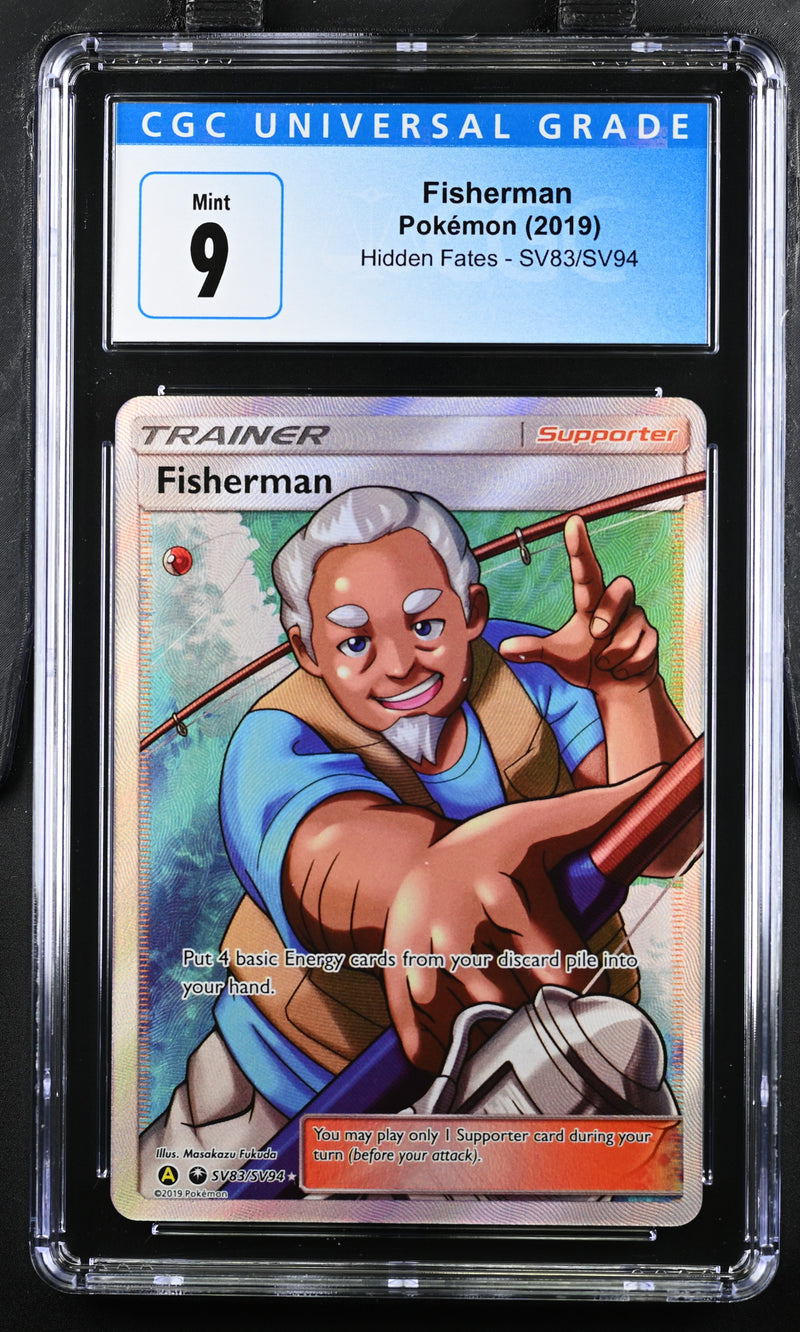2019 Pokemon Hidden Fates Fisherman SV83/SV94 CGC 9 2019 Pokemon Hidden Fates Fisherman SV83/SV94 CGC 9