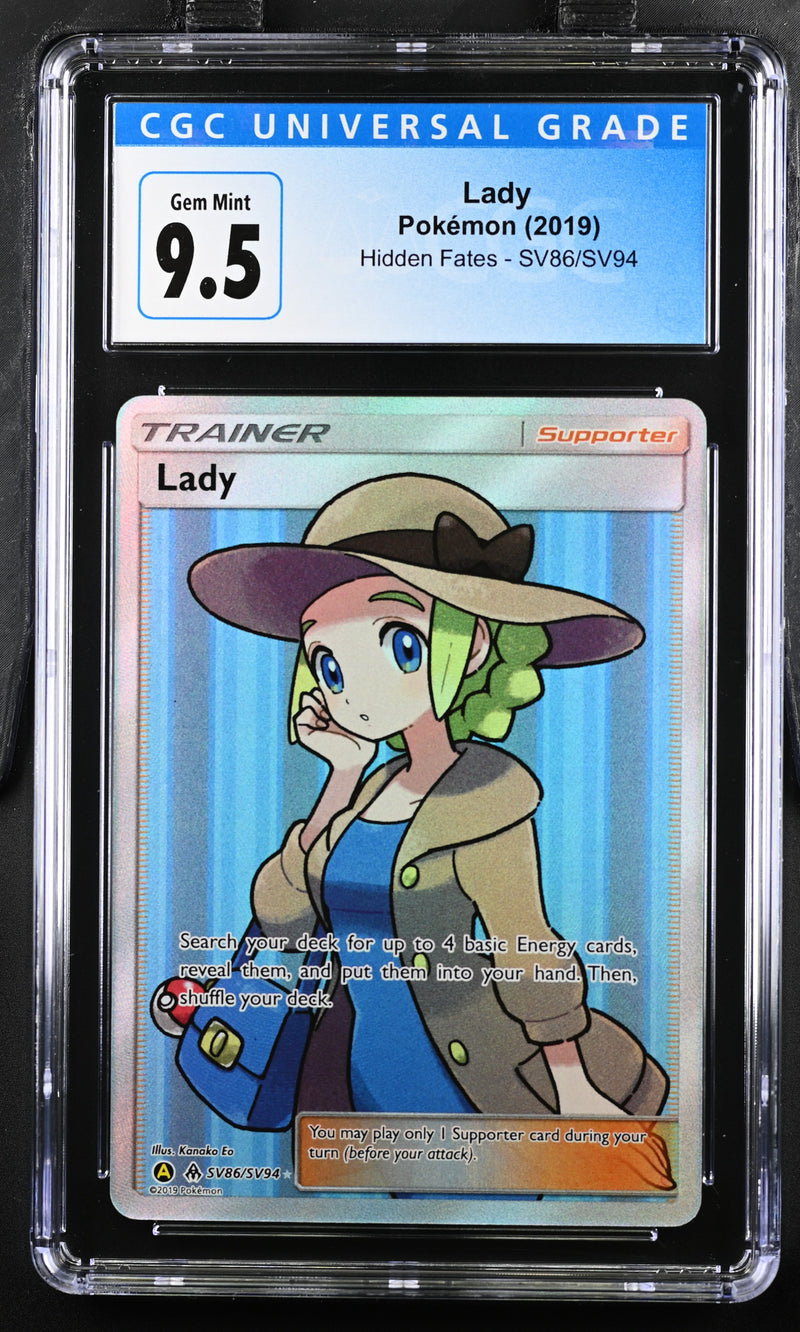 2019 Pokemon Hidden Fates Lady SV86/SV94 CGC 10