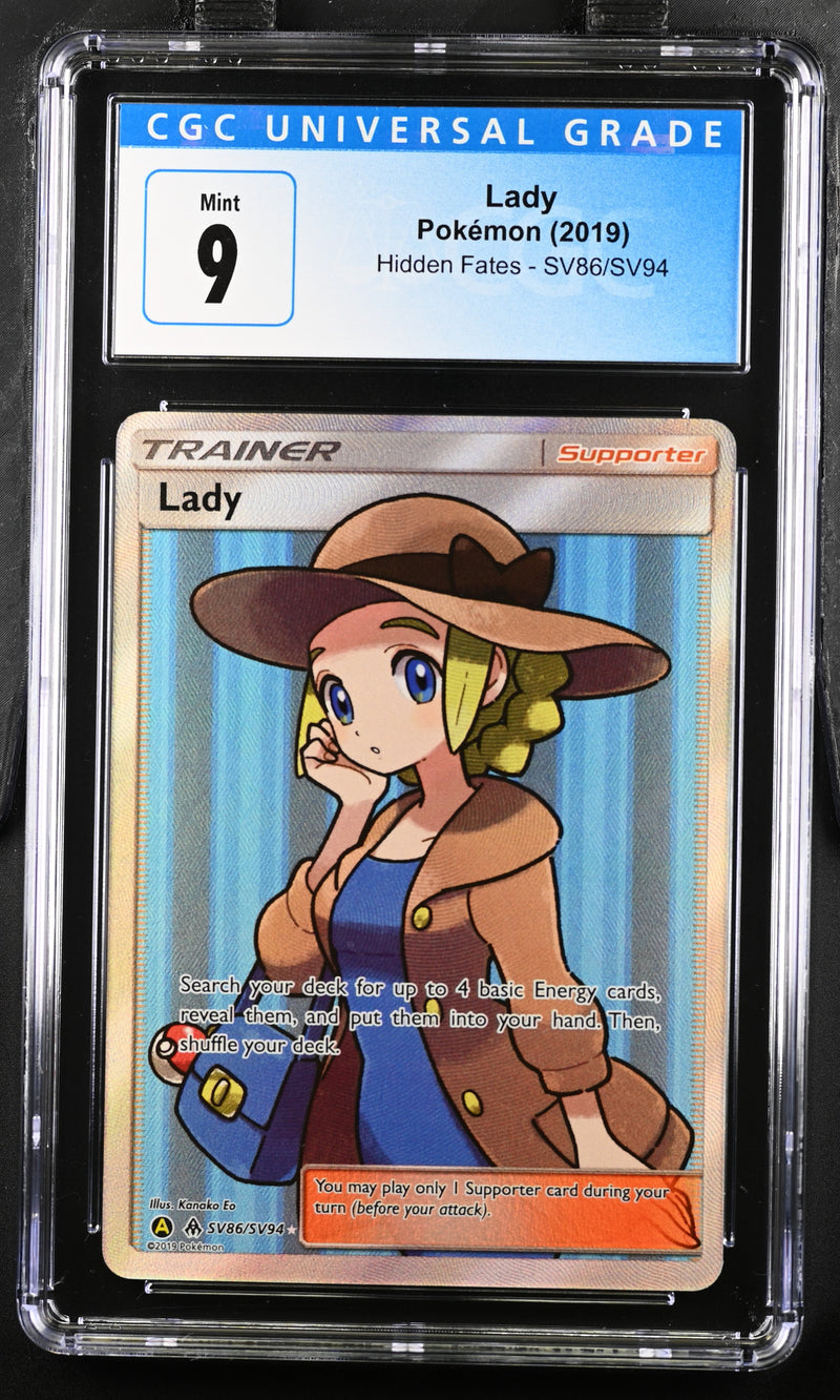 2019 Pokemon Hidden Fates Lady SV86/SV94 CGC 9