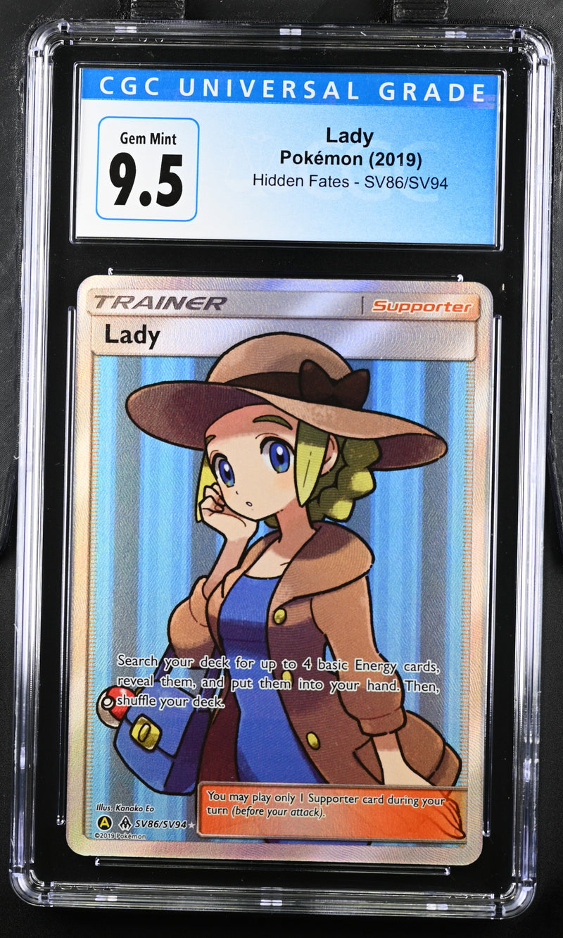 2019 Pokemon Hidden Fates Lady SV86/SV94 CGC 10