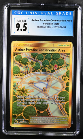 2019 Pokemon Hidden Fates Aether Paradise Conservation Area SV87/SV94 CGC 10