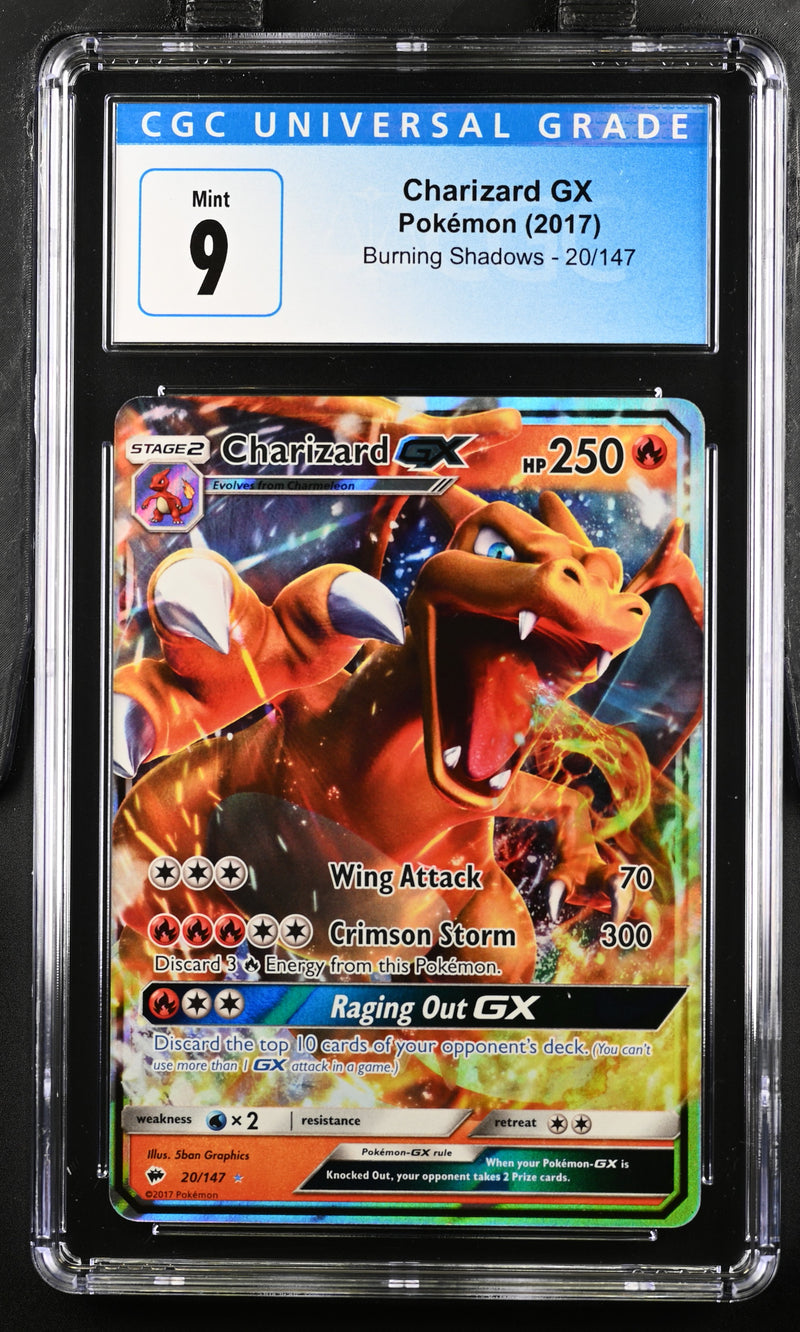 2017 Pokemon Burning Shadows Charizard GX 20/147 CGC 9