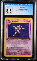 1999 Pokémon Fossil - 1st Edition Haunter 21/62 CGC 8.5