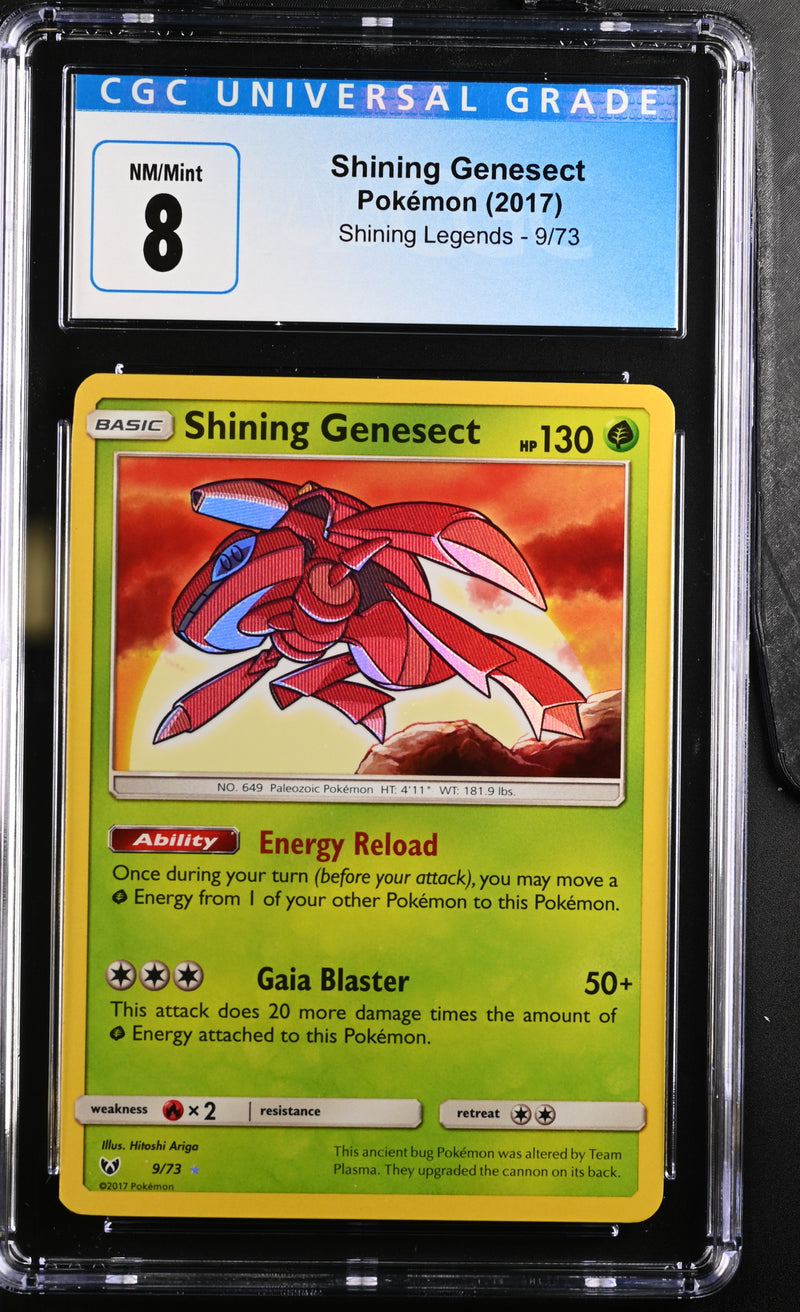 2017 Pokemon Shining Legends Shining Genesect 9/73 CGC 8