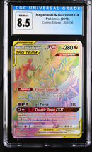 2019 Pokemon Cosmic Eclipse Naganadel & Guzzlord GX 260/236 CGC 8.5