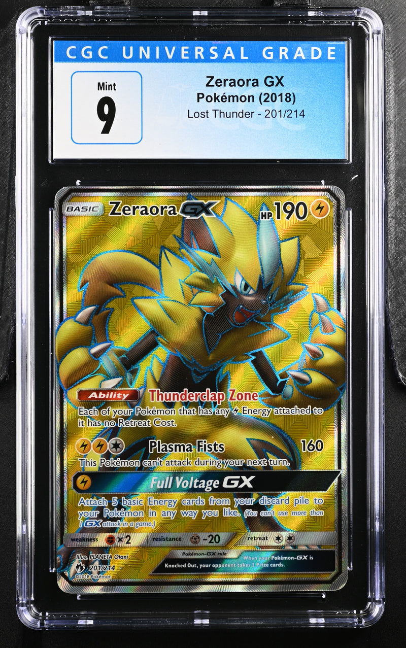 2018 Pokemon Lost Thunder Zeraora GX 201/214 CGC 9