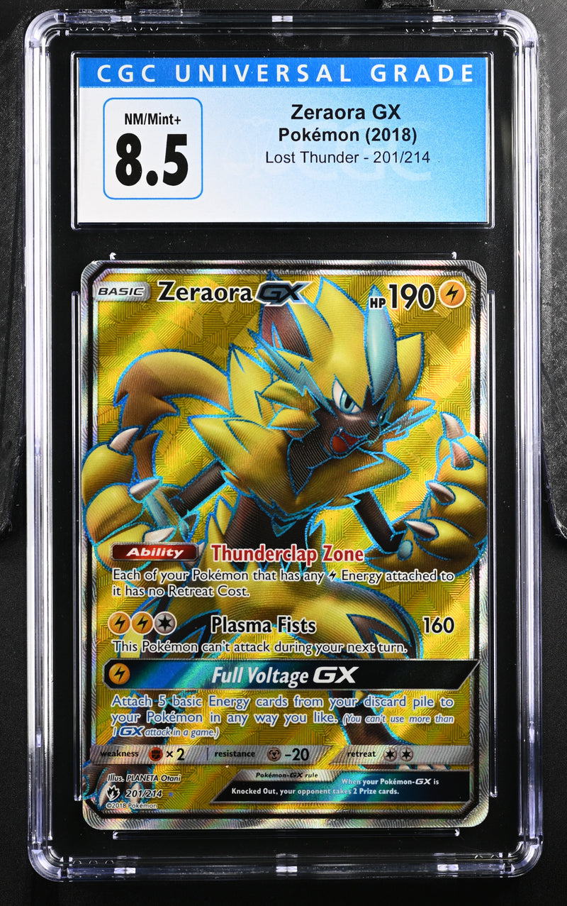 2018 Pokemon Lost Thunder Zeraora GX 201/214 CGC 8.5