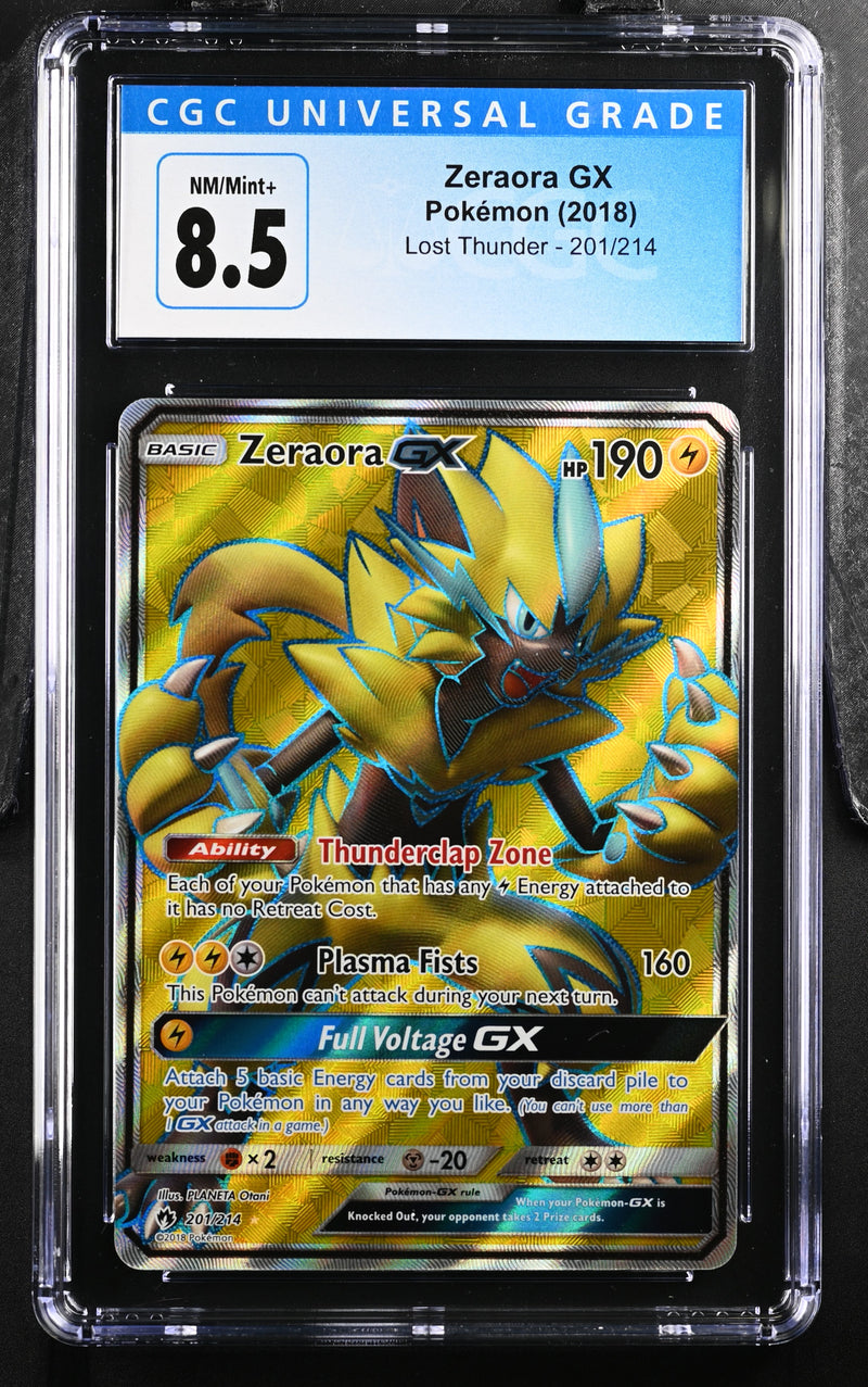 2018 Pokemon Lost Thunder Zeraora GX 201/214 CGC 8.5