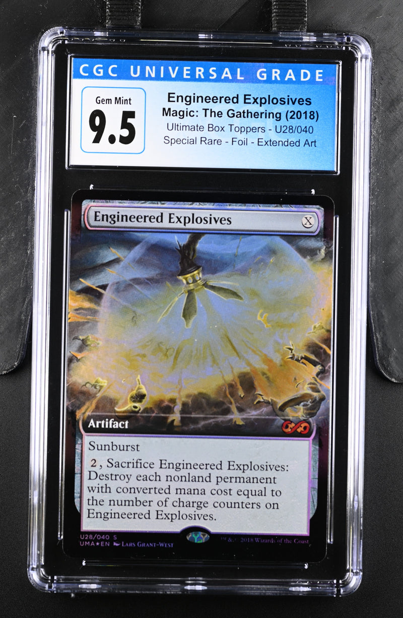 2018 Magic: The Gathering Ultimate Box Toppers Engineered Explosives U28/040 Foil CGC 10