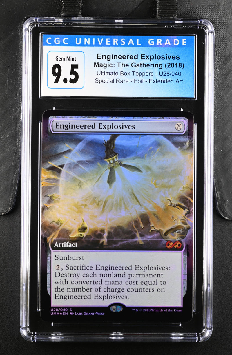 2018 Magic: The Gathering Ultimate Box Toppers Engineered Explosives U28/040 Foil CGC 10