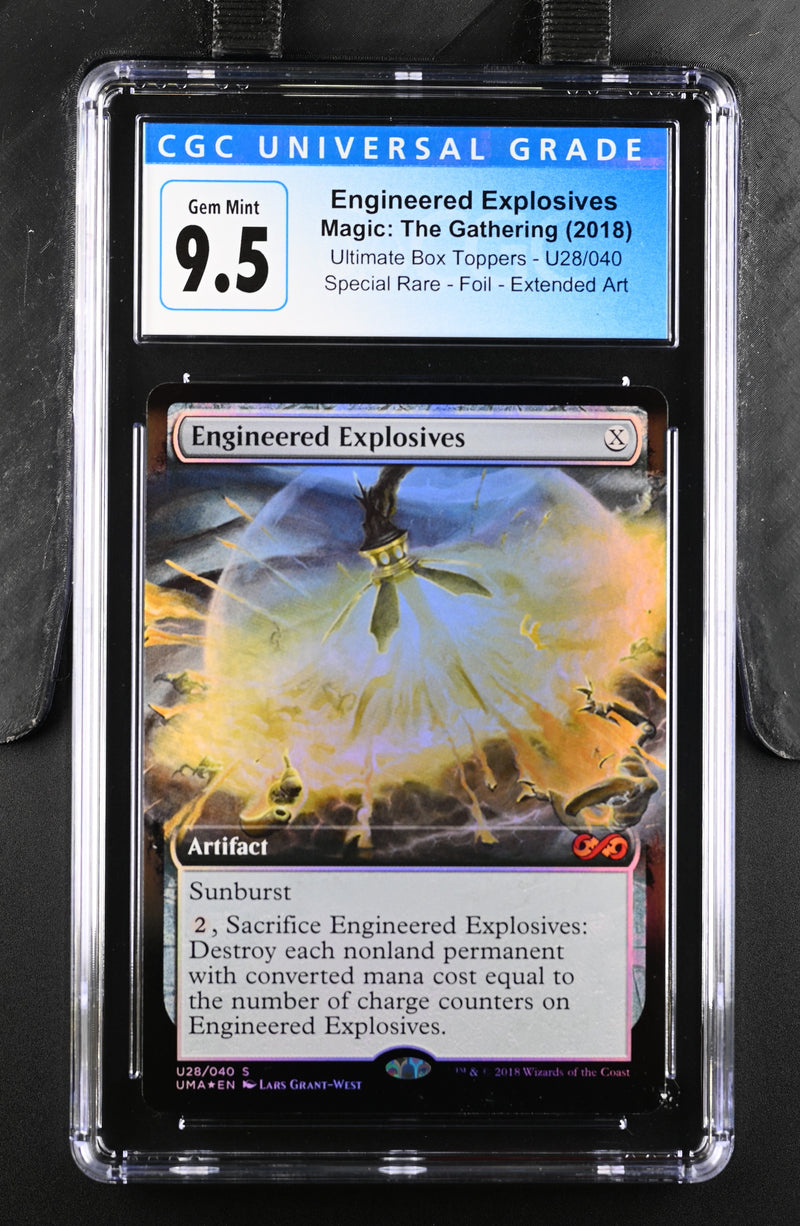 2018 Magic: The Gathering Ultimate Box Toppers Engineered Explosives U28/040 Foil CGC 10