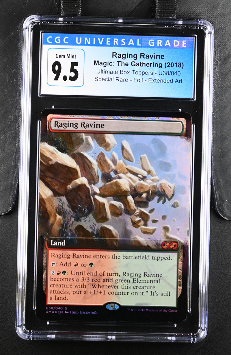 2018 Magic: The Gathering Ultimate Box Toppers Raging Ravine U38/040 Foil CGC 10