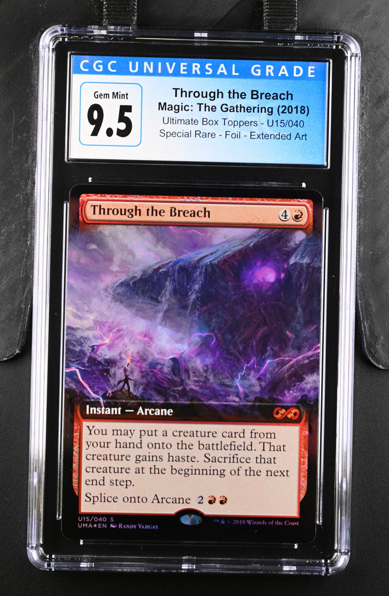 2018 Magic: The Gathering Ultimate Box Toppers Through the Breach U15/040 Foil CGC 10