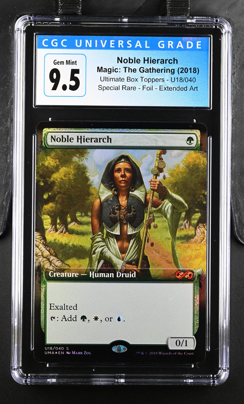 2018 Magic: The Gathering Ultimate Box Toppers Noble Hierarch U18/040 Foil CGC 10