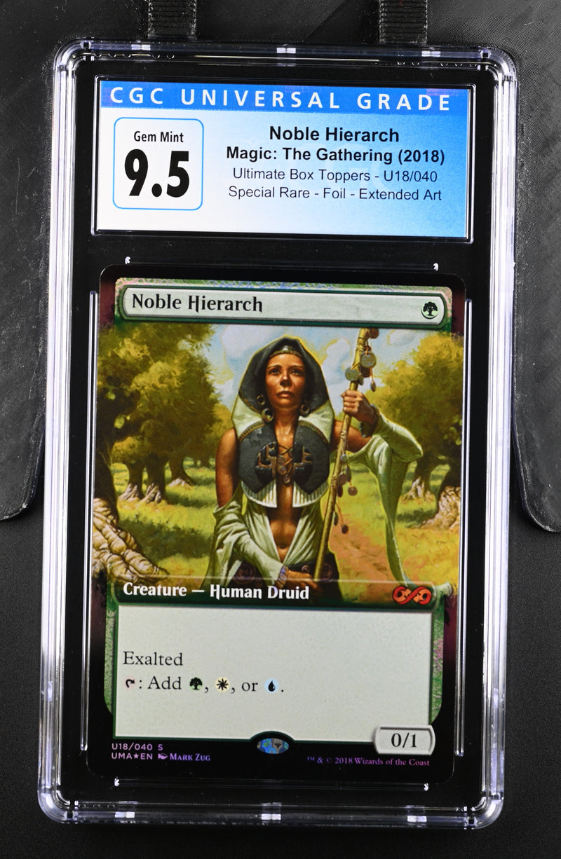 2018 Magic: The Gathering Ultimate Box Toppers Noble Hierarch U18/040 Foil CGC 10