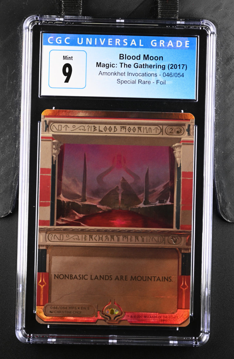 2017 Magic: The Gathering Masterpiece Series: Amonkhet Invocations Blood Moon 046/054 Foil CGC 9