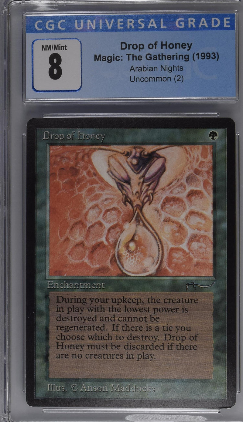 mtg arabian nights most expensive cards 1993 Magic: The Gathering Arabian Nights Drop of Honey CGC 8