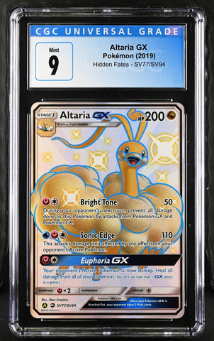 2019 Pokemon Hidden Fates Altaria GX SV77/SV94 CGC 9
