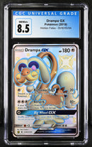 2019 Pokemon Hidden Fates Drampa GX SV80/SV94 CGC 8.5