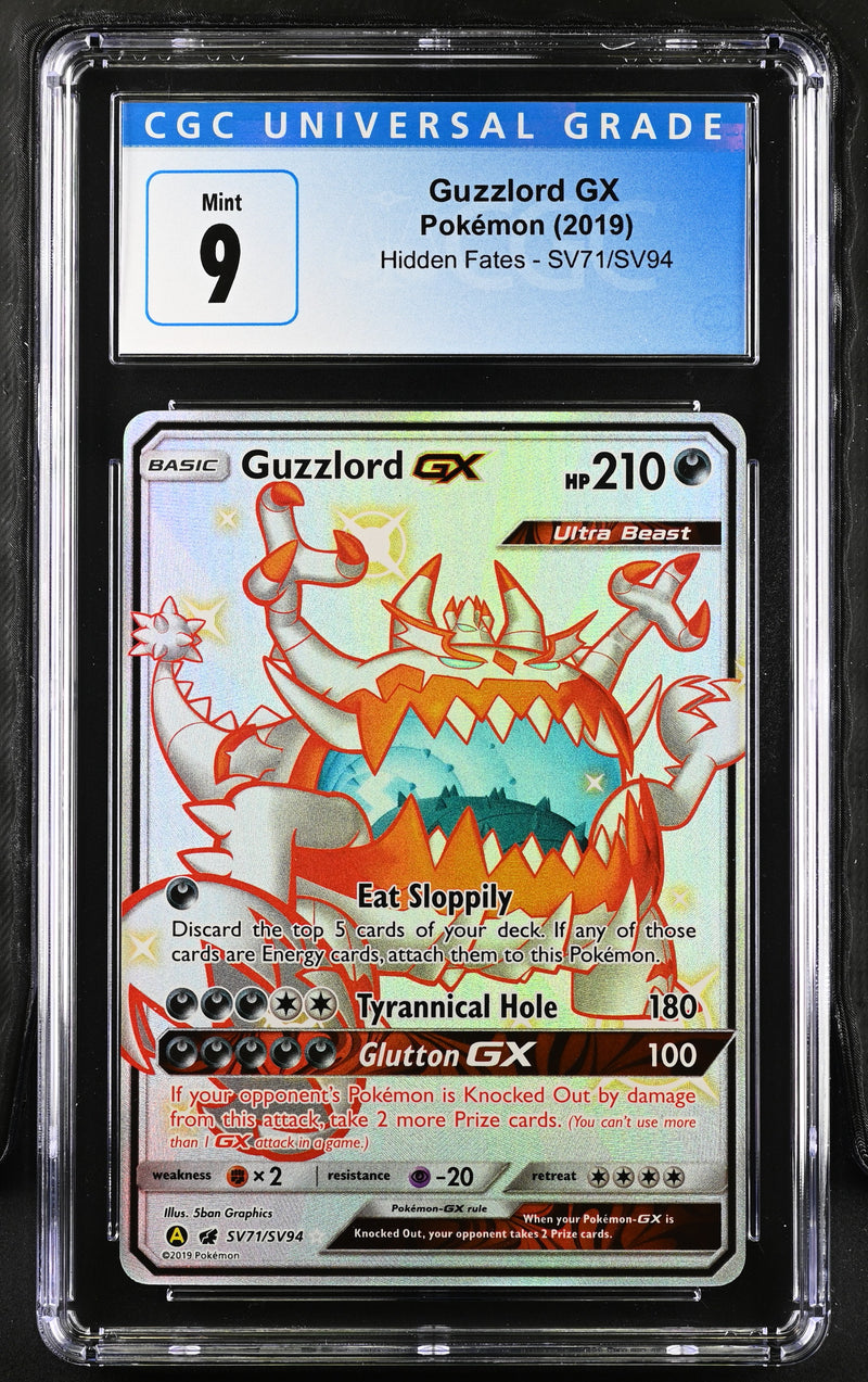 2019 Pokemon Hidden Fates Guzzlord GX SV71/SV94 CGC 9