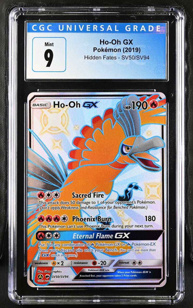 2019 Pokemon Hidden Fates Ho-Oh GX SV50/SV94 CGC 9