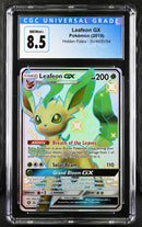 2019 Pokemon Hidden Fates Leafeon GX SV46/SV94 CGC 8.5