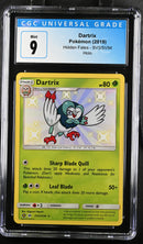 2019 Pokemon Hidden Fates Dartrix SV3/SV94 Holo CGC 9