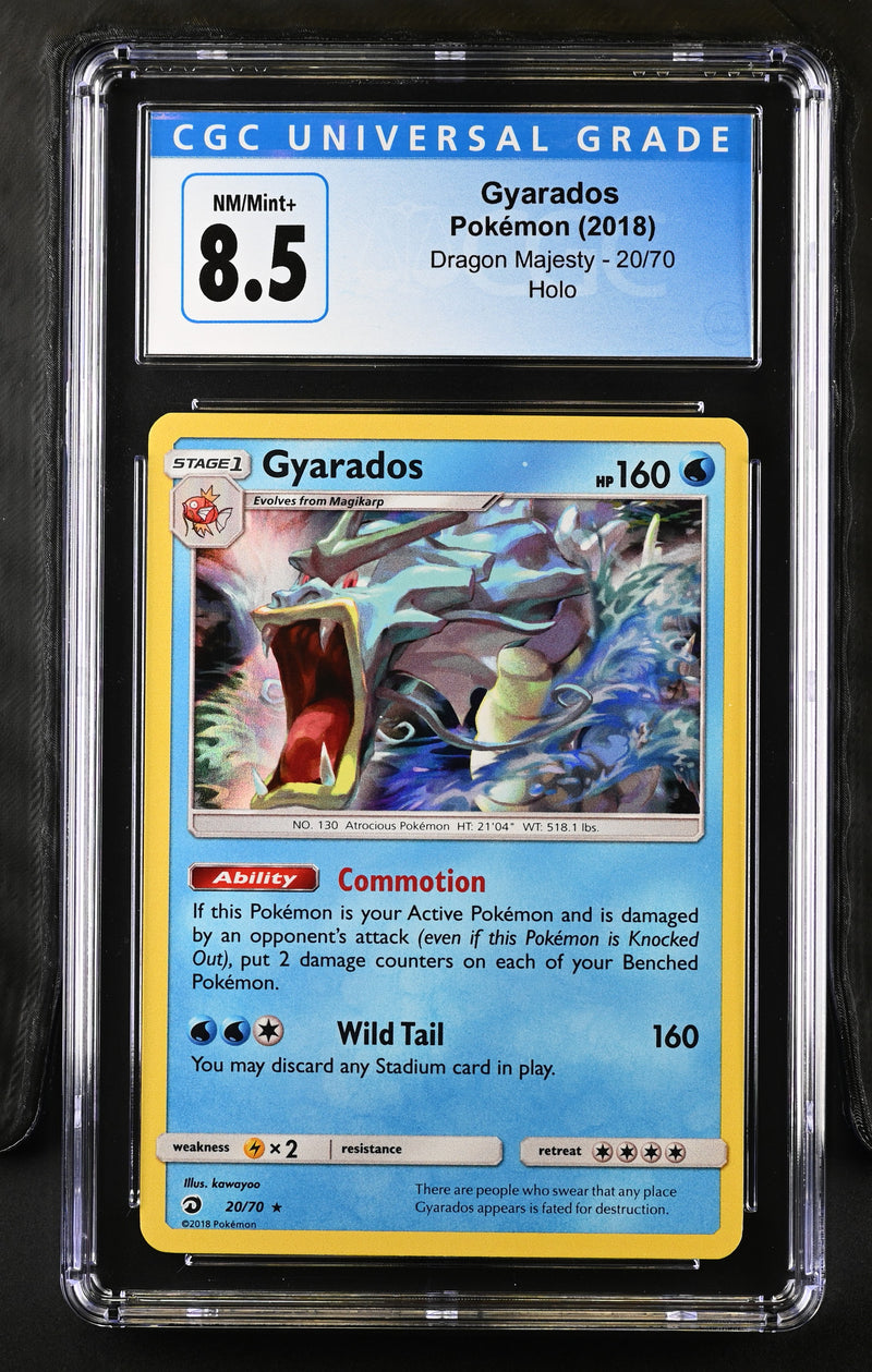 2018 Pokemon Dragon Majesty Gyarados 20/70 Holo CGC 8.5