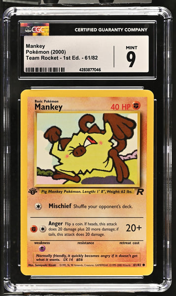 1995 mankey pokemon card 2000 Team Rocket Set:Chikorita - Cyndaquil - Totodile pokemon tcg expansion pack japan If tails Pokémon Happy Birthday Character