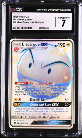 2019 Pokemon Hidden Fates Electrode GX SV57/SV94 CGC 7