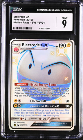 2019 Pokemon Hidden Fates Electrode GX SV57/SV94 CGC 9