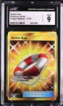 2018 Pokemon Dragon Majesty Switch Raft 77/70 CGC 9