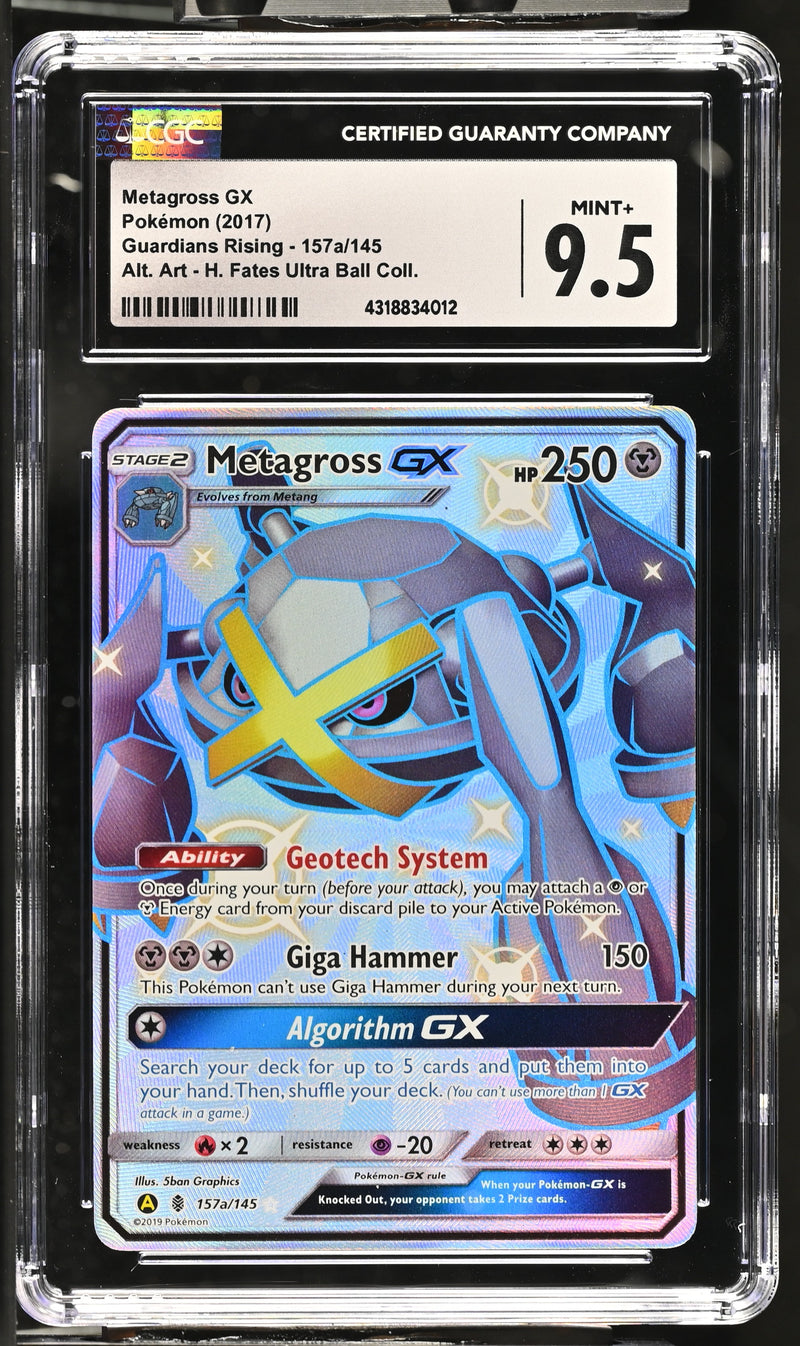 2017 Pokemon Guardians Rising Metagross GX 157a/145 Alt. Art CGC 9.5