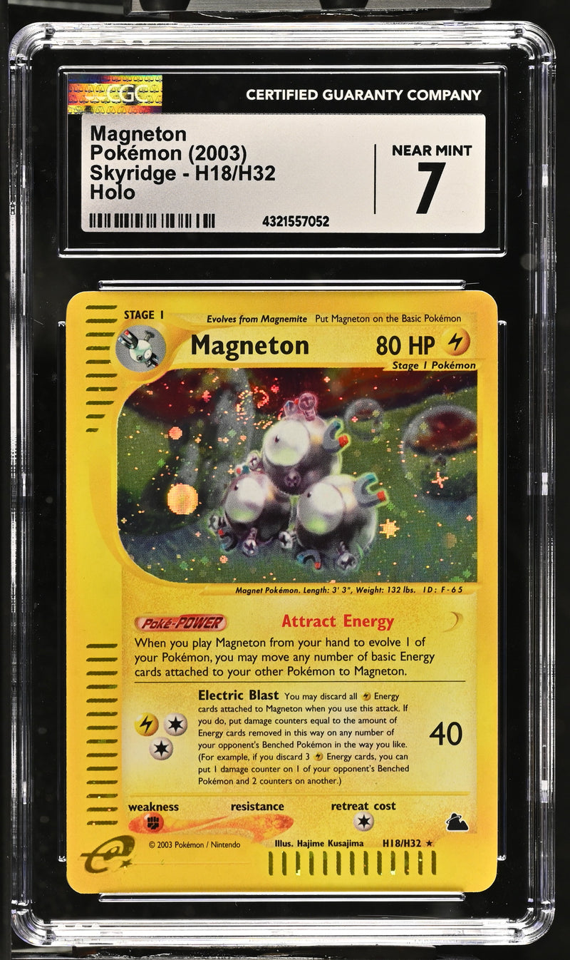 2003 Pokemon Skyridge Magneton H18/H32 Holo CGC 7