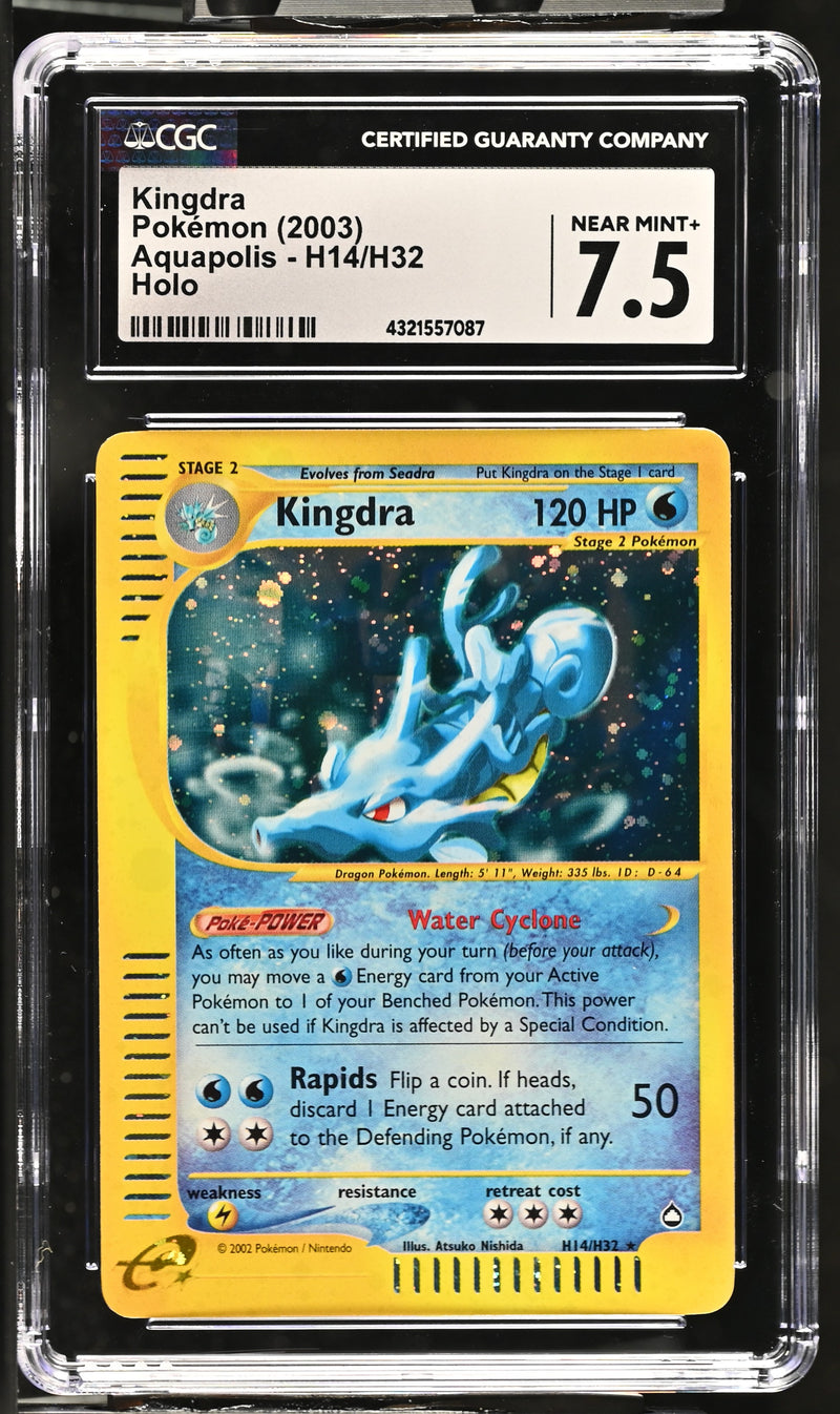 2003 Pokemon Aquapolis Kingdra H14/H32 Holo CGC 7.5