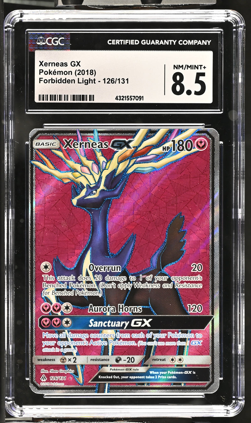 2018 Pokemon Forbidden Light Xerneas GX 126/131 CGC 8.5